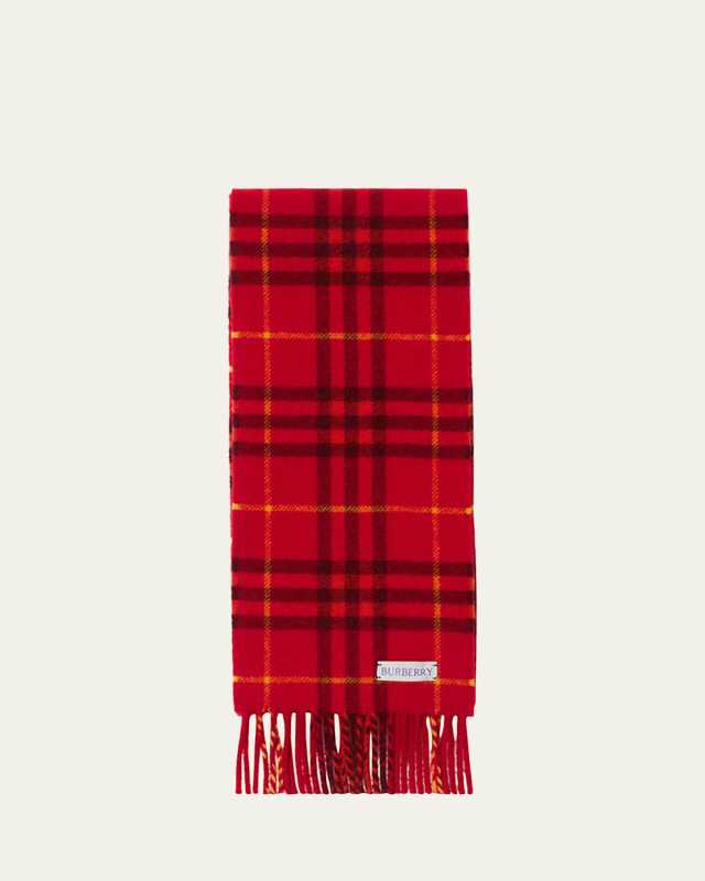 Lola Check Cashmere Scarf